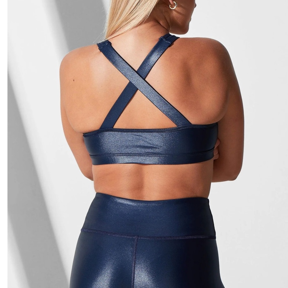 NWT Noli Yoga Edga Bra in Navy Liquid, size small - Picture 4 of 16